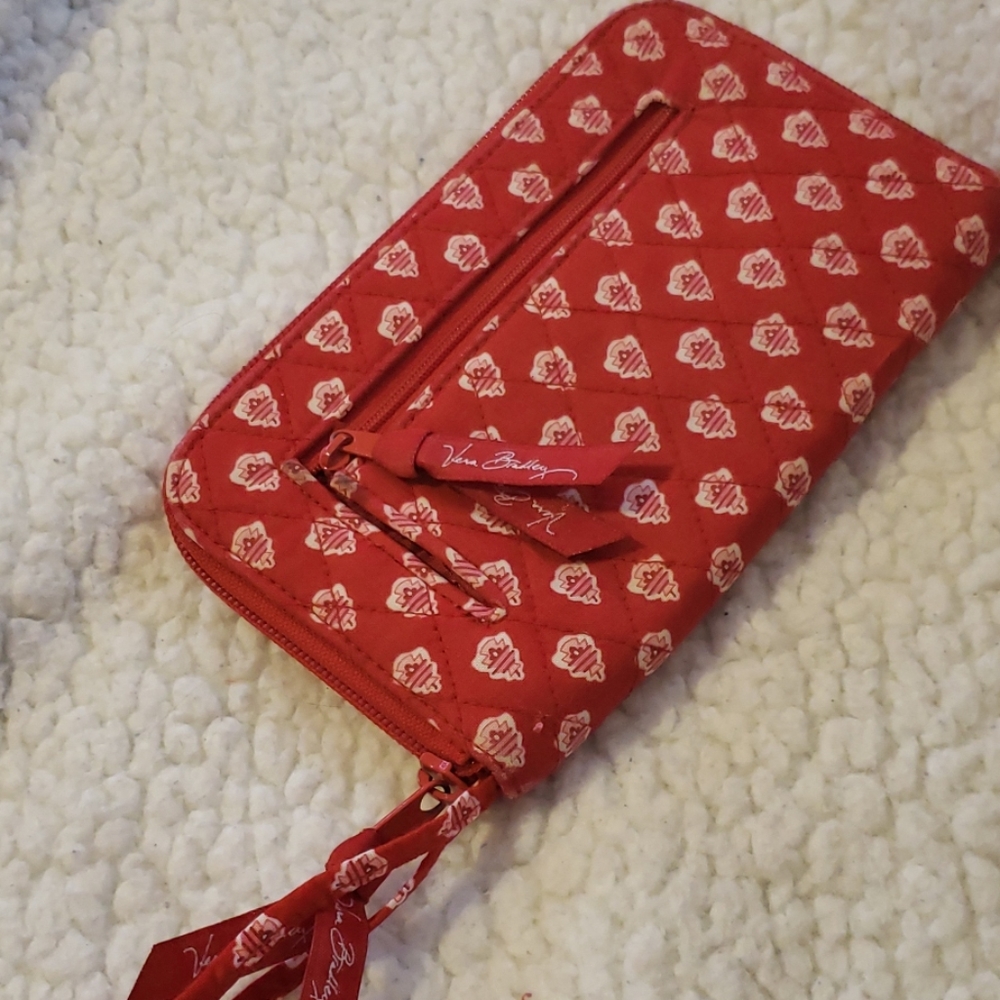 Nantucket Red Vera Bradley Zip Wallet